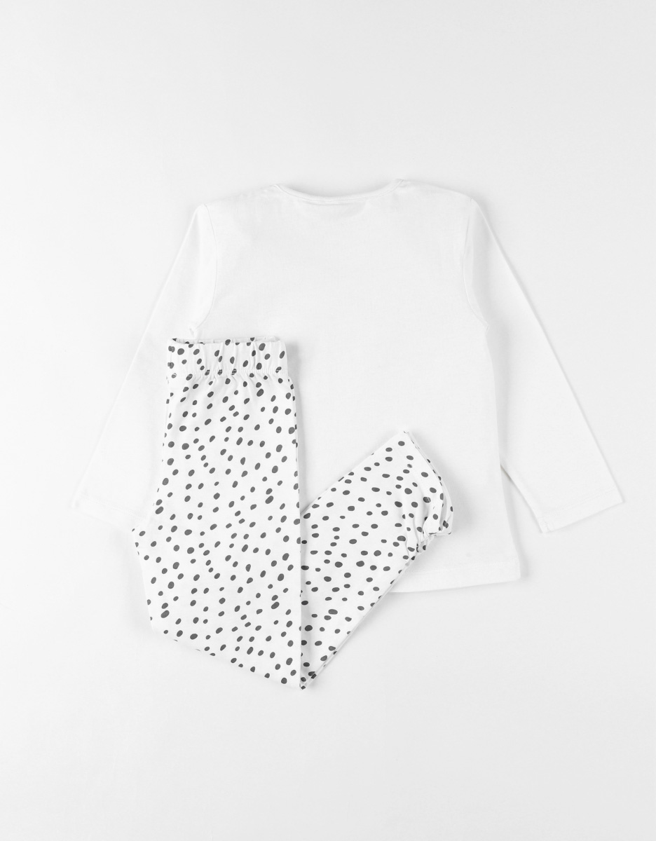 2-piece jersey pyjamas, white