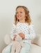 Cotton and velvet pyjamas with floral print
