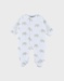 Pyjama en velours blanc imprimé éléphant Bali
