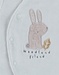 Pyjama bébé en velours aqua à broderie lapin