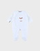 Pyjama bébé en velours blanc avec broderie mouton