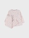 Pyjamaset van velours in roze met bloemen en konijn
