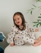 2-delige pyjama uit fluweel, roze