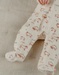 Babypyjama met mammoetprint in fluweel
