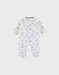 Babypyjama met mammoetprint in fluweel
