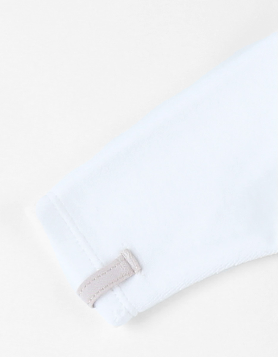 Pyjama 1 pièce rayé en velours