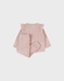 Pyjama 2 pièces en velours rose avec broderie lapin