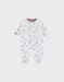 Baby pyjama with mammoth print in velvet

