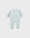 Baby pyjamas in green velour with snail embroidery
