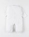 Velvet 1-piece pyjamas with bunny, off-white