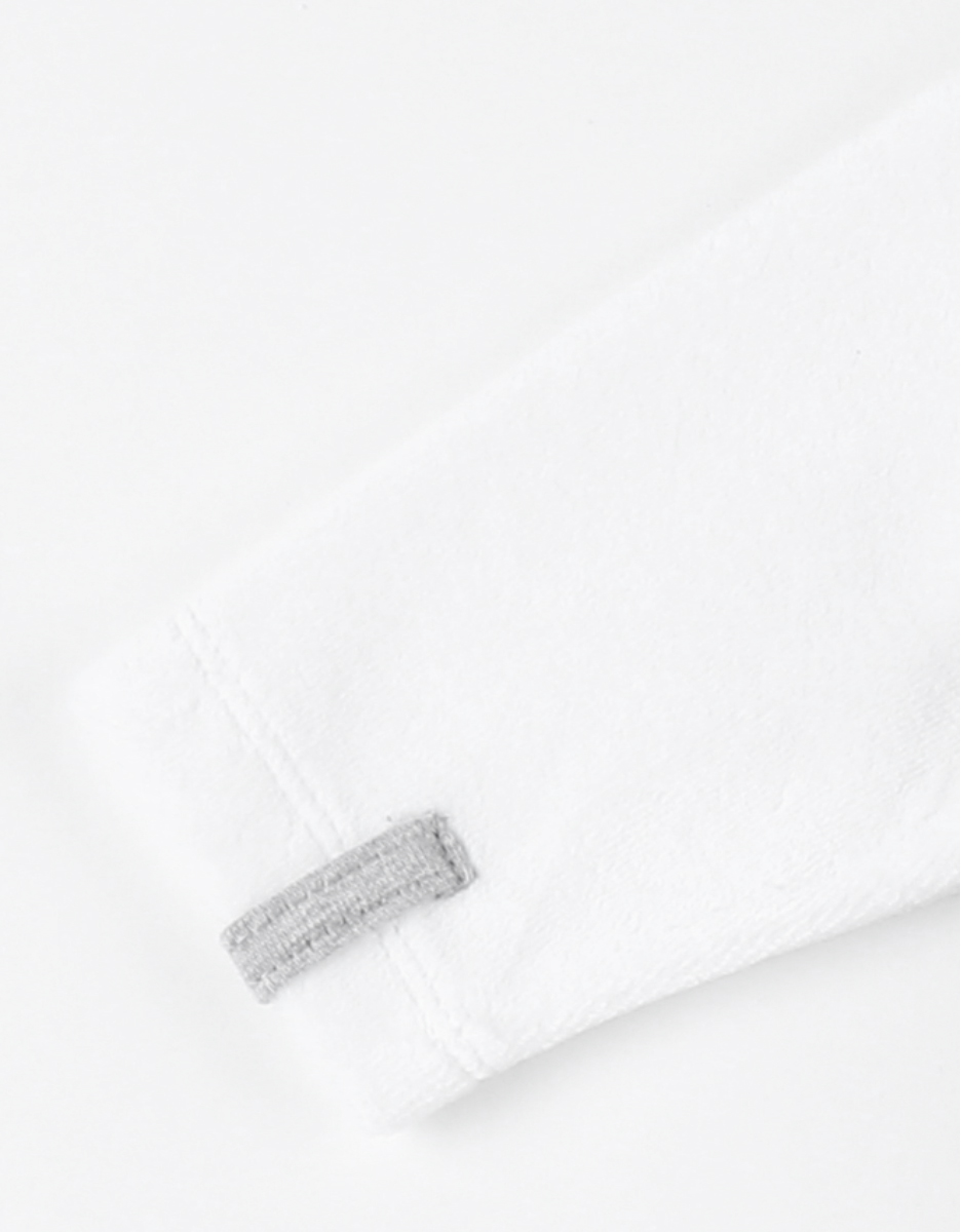 Velvet striped 1-piece pyjamas, off-white/dark grey