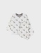 Fluwelen pyjamaset met zebrapatroon
