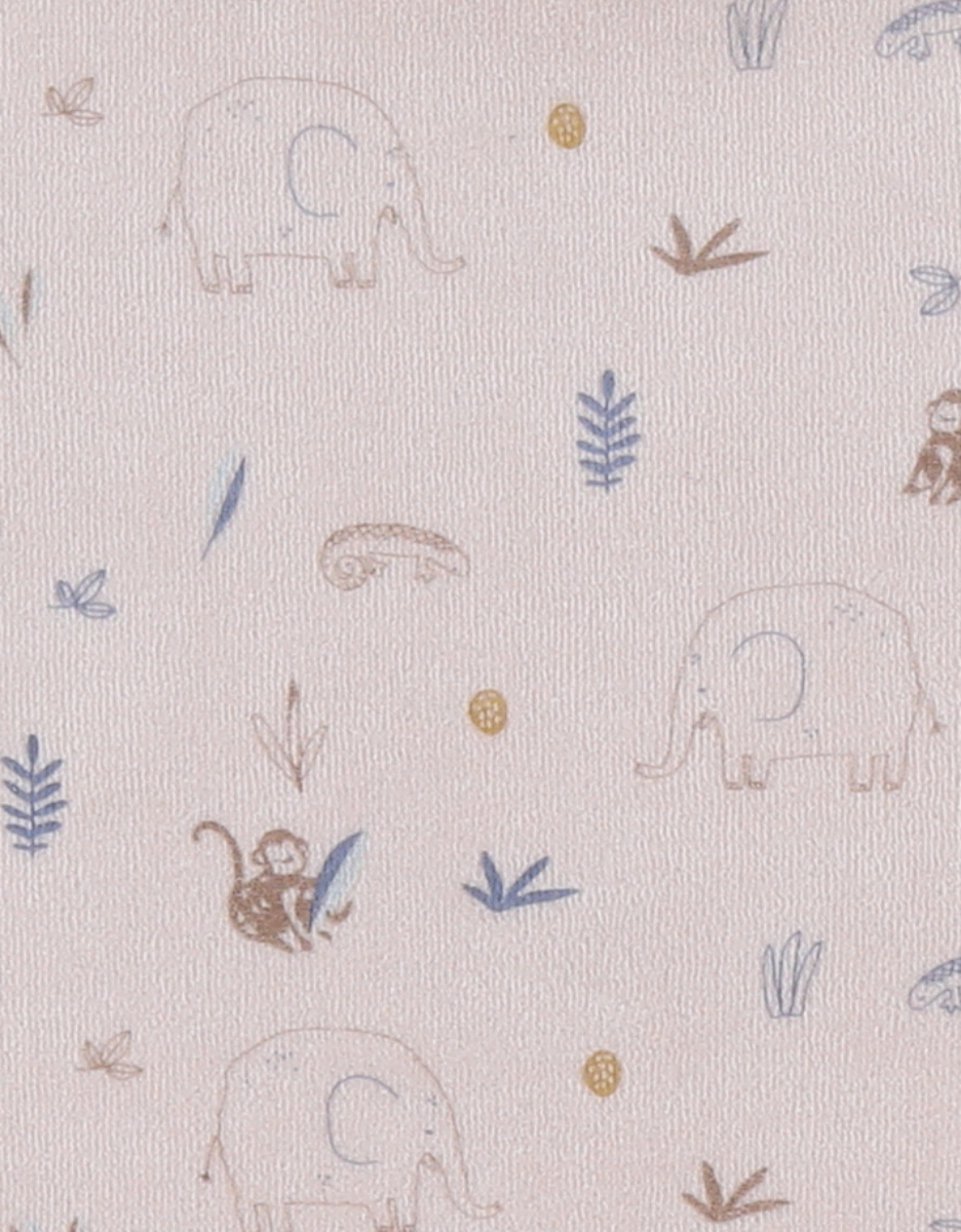 Velvet pyjama set with elephant print

