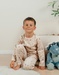 Velvet pyjama set with elephant print
