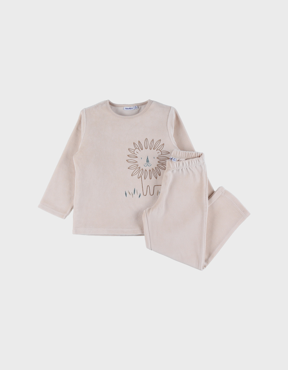 Corduroy velvet pyjamas, lion