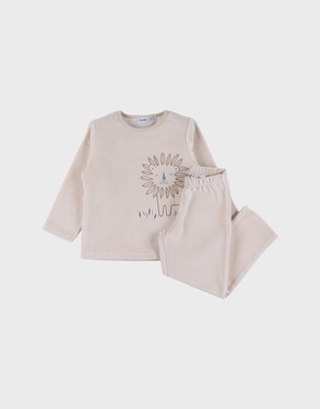 Corduroy velvet pyjamas, lion