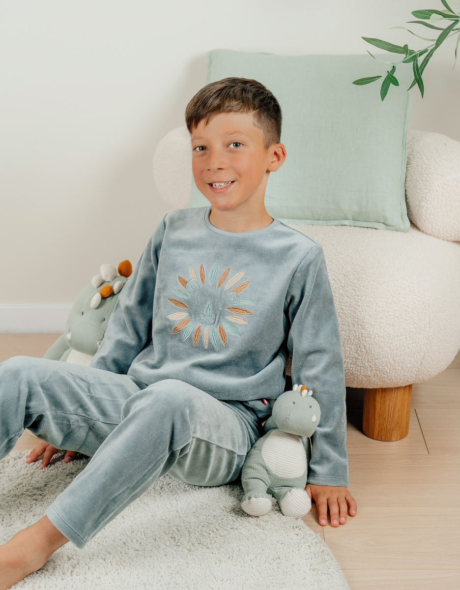 Corduroy velvet pyjamas, lion
