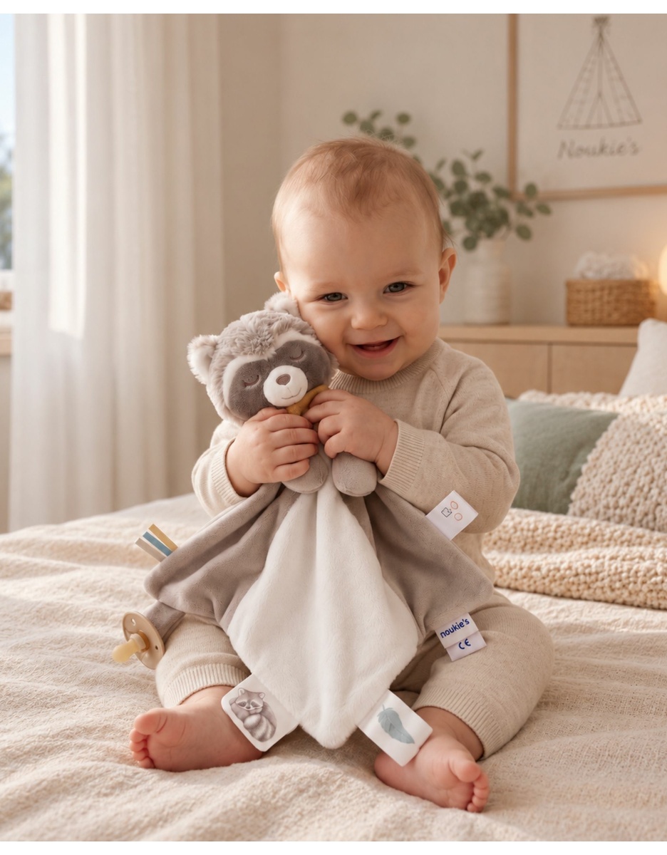 Doudou raton laveur Raku