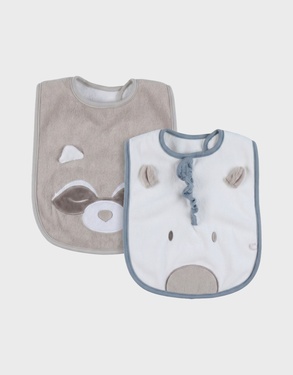Set of 2 terry bibs
