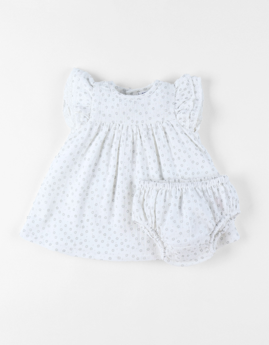 Robe avec Bloomer, Mousseline de Coton