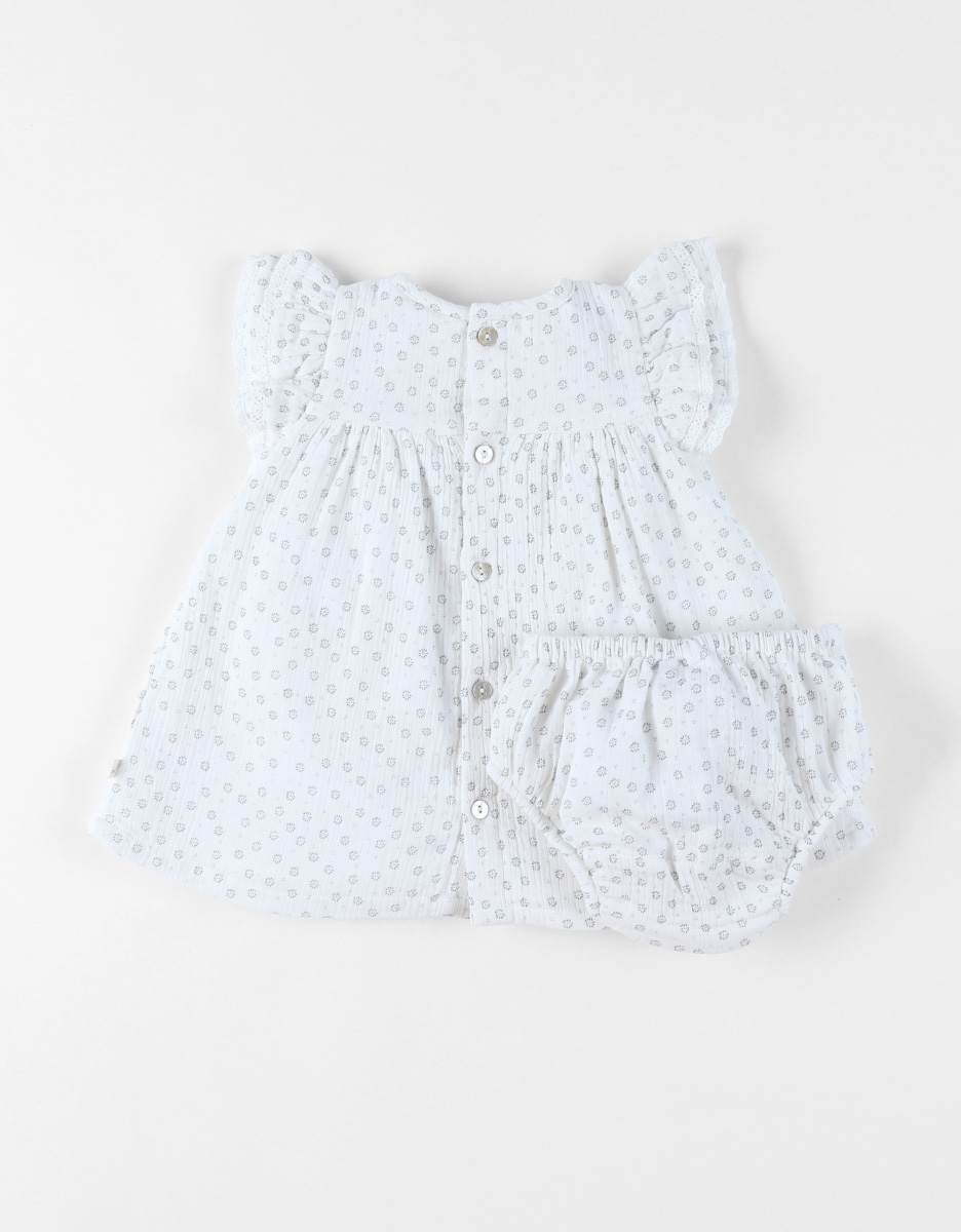 Robe avec Bloomer, Mousseline de Coton