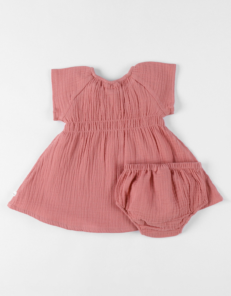 Robe avec bloomer, Mousseline de Coton