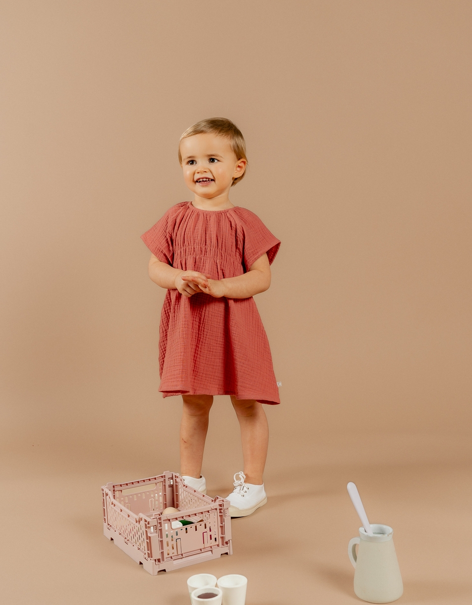 Robe avec bloomer, Mousseline de Coton