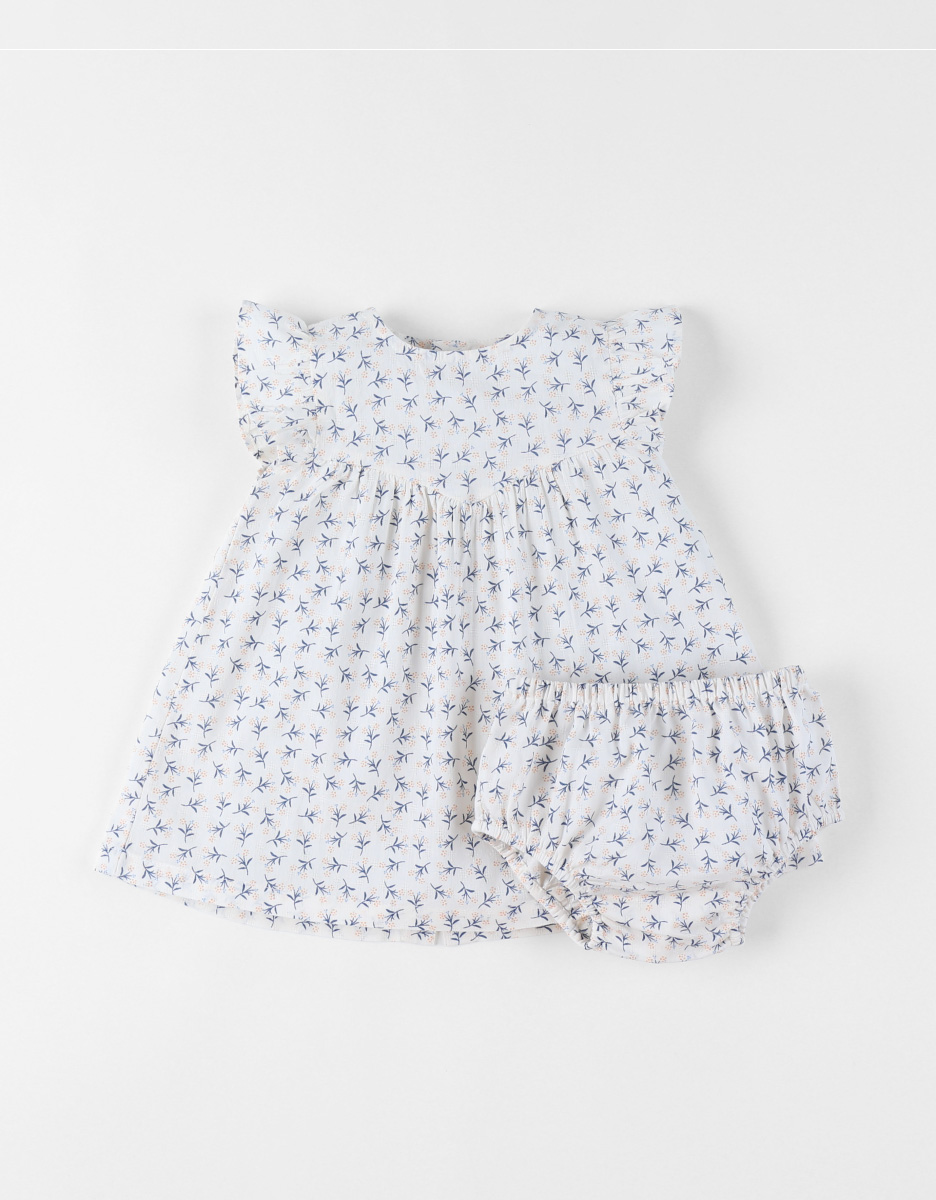 Robe avec bloomer, Voile de coton