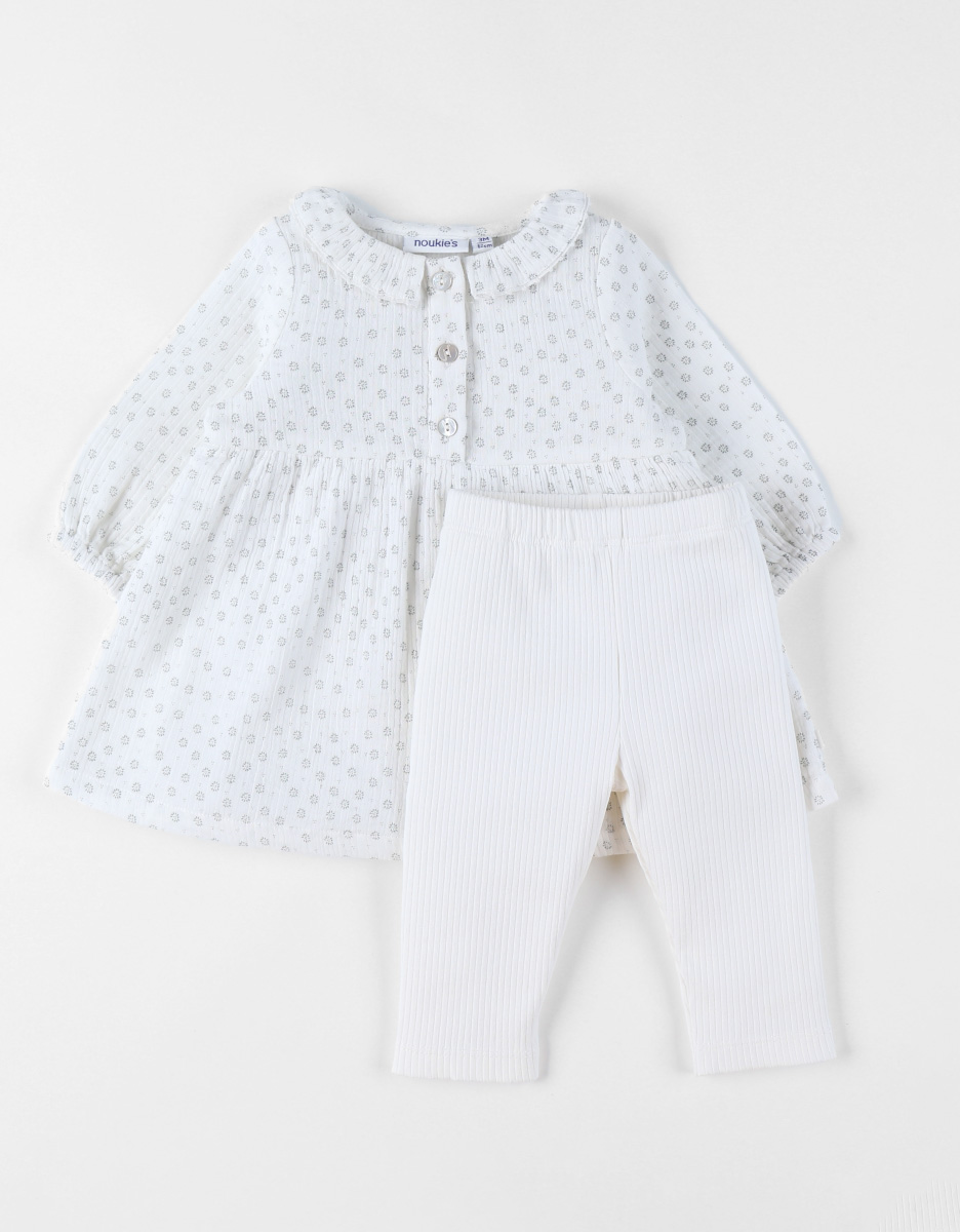 Set Robe et Legging, Mousseline de Coton 