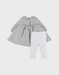 Ensemble robe et legging en coton avec broderie florale