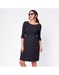 Black Dot Woven Maternity Dress
