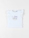 Short-sleeved t-shirt with koala print, off-white