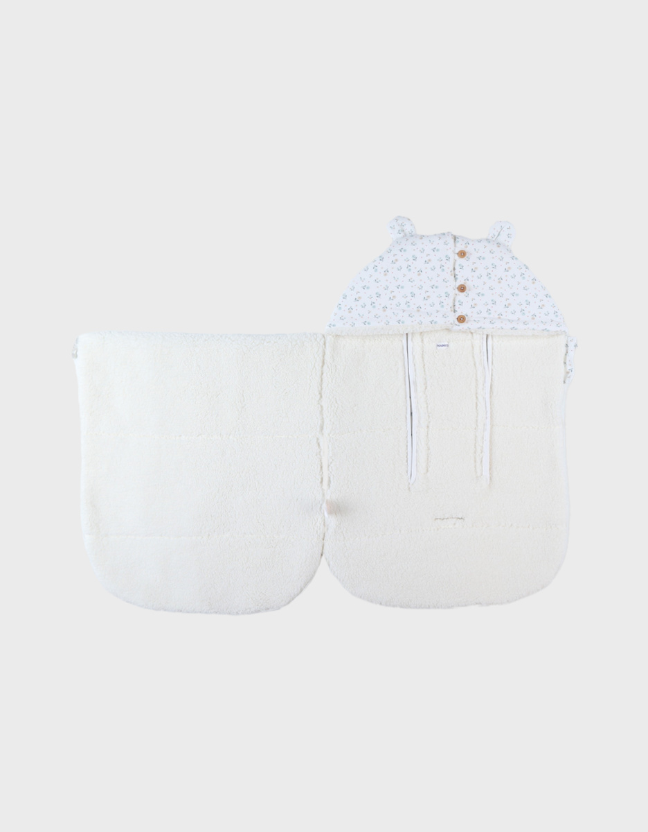 Babynest in jersey met een sherpa voering