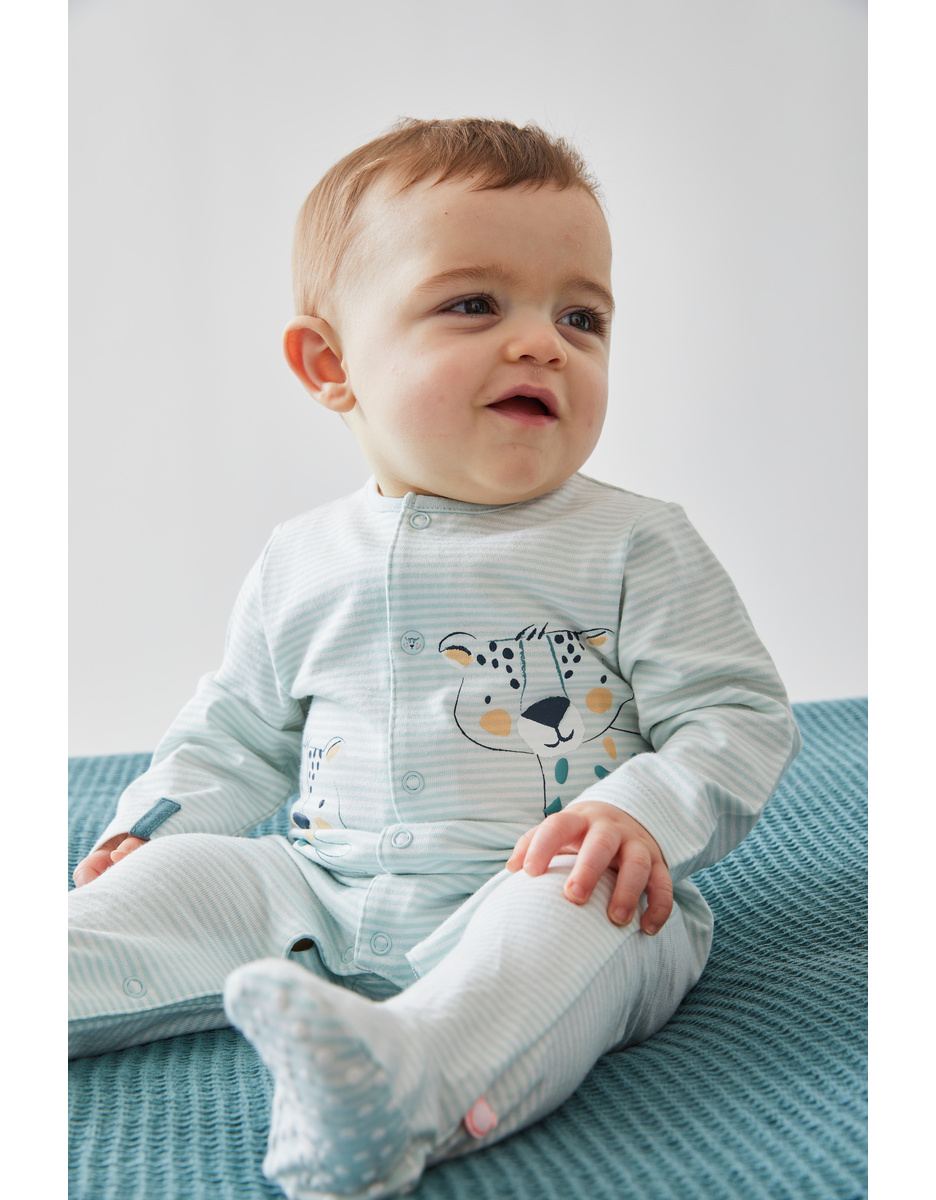 Pyjamas Savanna, Striped Jersey - Leopard
