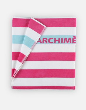 Towel Striped Terry Pink