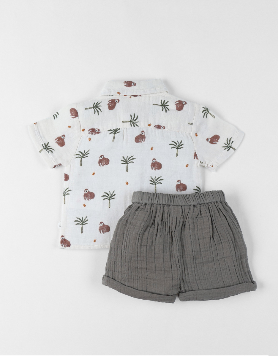 Set Chemise avec Short, Coton