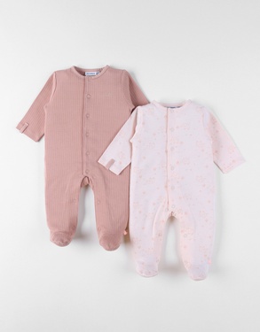 Set de 2 Pyjamas bébé, Coton