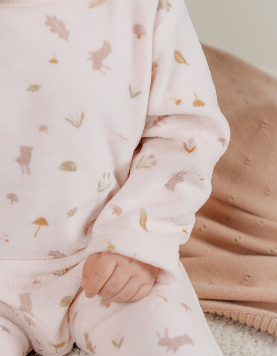 Lot de 2 pyjamas bébé en velours doux