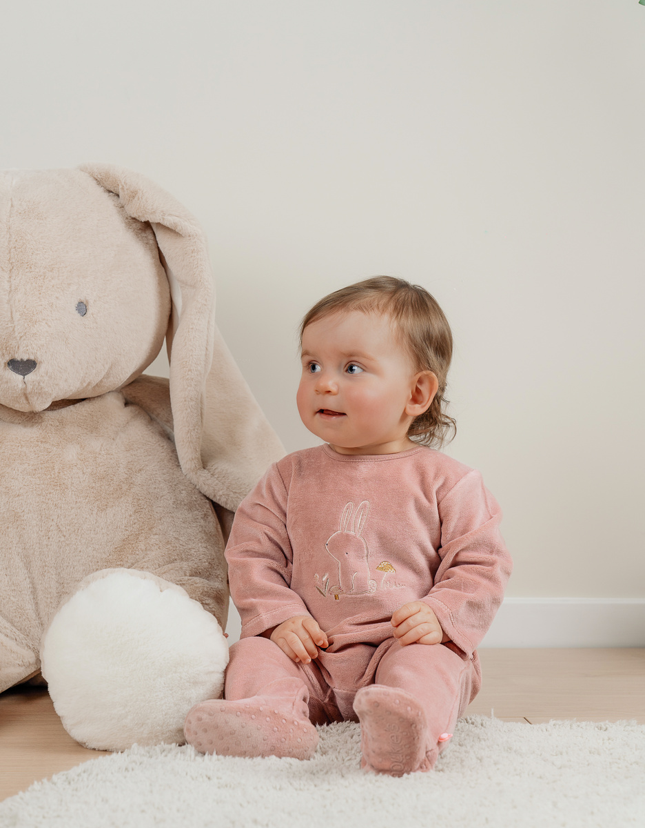Lot de 2 pyjamas bébé en velours doux