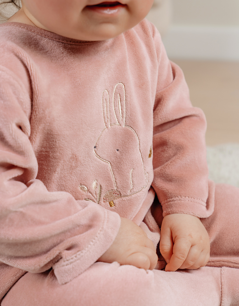 Lot de 2 pyjamas bébé en velours doux