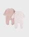 Lot de 2 pyjamas bébé en velours doux