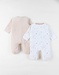 Set de 2 Pyjamas bébé, Velours