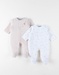 Set de 2 Pyjamas bébé, Velours