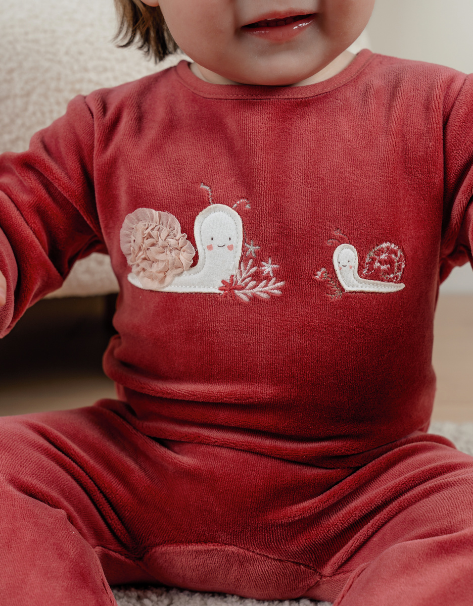 Lot de 2 pyjamas bébé en velours doux