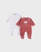 Lot de 2 pyjamas bébé en velours doux