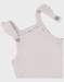 Beige overall en t-shirt set in jersey
