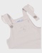 Beige dungarees and t-shirt set in jersey
