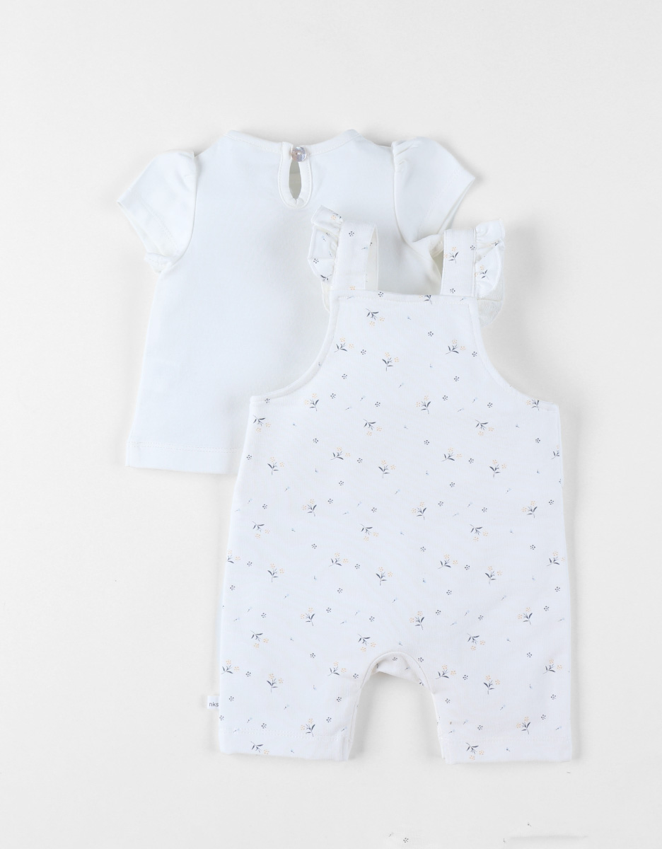 Set Dungarees with T-shirt, Cotton