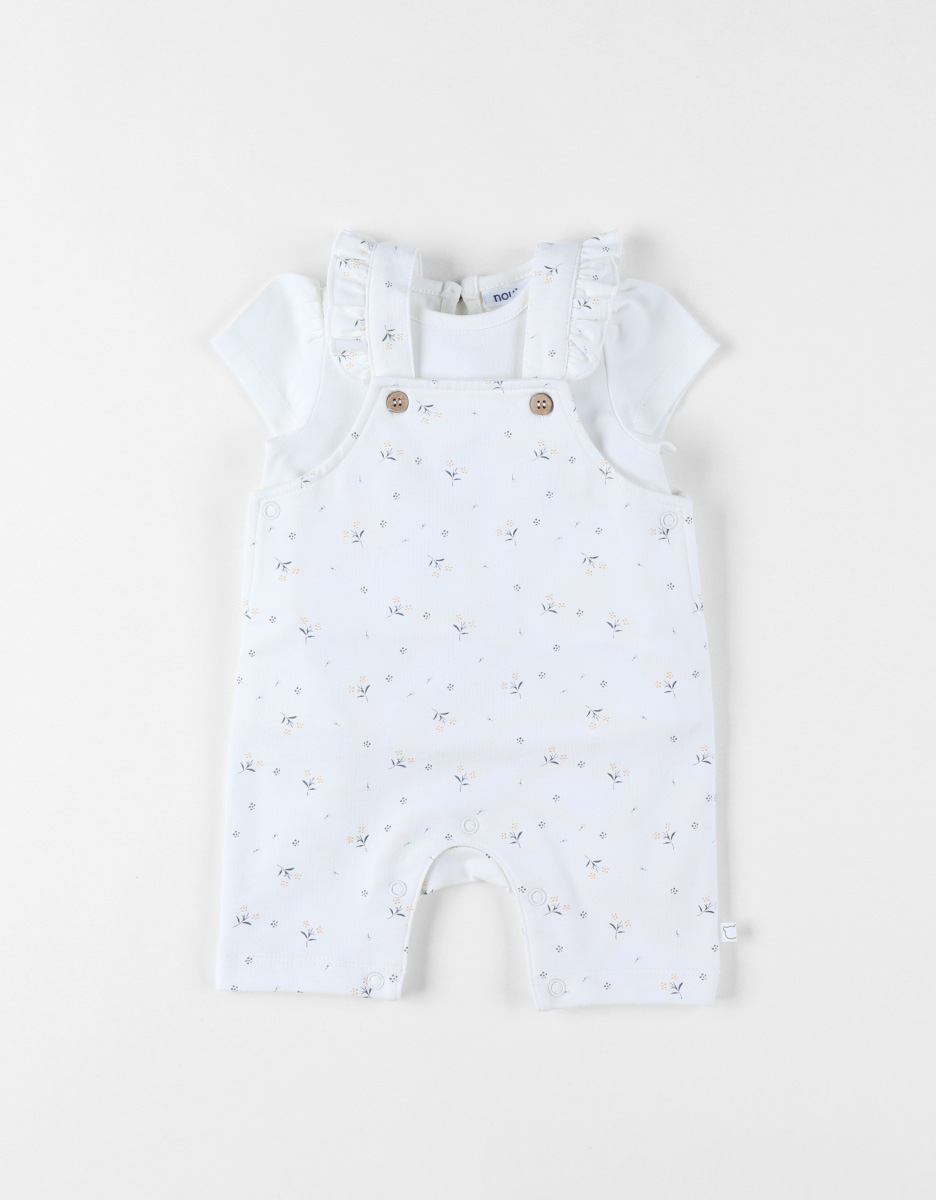 Set Dungarees with T-shirt, Cotton