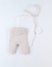 Bodysuit + leggings + beanie set, light pink/off-white